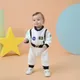 Baby Boys Astronaut Costumes Infant Halloween Costume for Toddler Baby Boy Kids Space Suit Jumpsuit