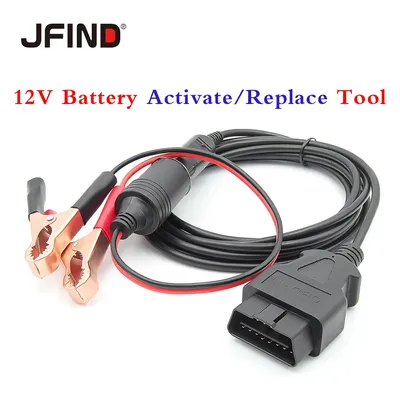 JFIND JC02 OBD OBD2 Car Battery Replace Tool Computer ECU Memory Saver Auto Emergency Automotive Power Supply Emergency Activate