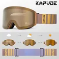 Photochromic Anti-Fog Ski Goggles Snow Goggles UV400 Protection Snowboard for Men Magnetic Set