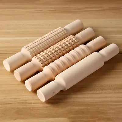 Shin Conditioning Muscle Roller Stick Muay Thai Kickboxing MMA Wooden Rolling Pin Physical Therapy