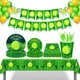 Tournament Tennis Ball Sports Court Birthday Party Disposable Tableware Sets Dinner Plates Backdrops