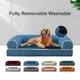 Pet Dog Sofa Square Kennel Soft Sponge Dog Beds Deep Sleep Blanket Mat Breathable Warm Bed For Small