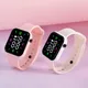 Electronic Watch Kids LED Digital Sports Watch Waterproof Fashionable Square Outdoor Silicone