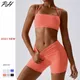 Yoga Set Fitness sport Set abbigliamento da allenamento donna palestra Set 2023 abiti Sexy reggiseno