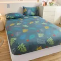 Bed Sheets with Elastic Cotton Blend Brushed Thick Mattress Cover 180x200 Queen/King Bed Fitted
