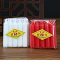 10pcs Small Red Candles Household Birthday Lighting Red and White Candles Valentine's Day Decoration