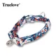 Truelove Pet Floral Collar with Bell Puppy Kitten Nameplate Necklace Cat and Dog Pet Supplies