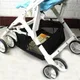 Portable Baby Stroller Basket Newborn Stroller Hanging Basket Infant Stroller Accessories Pram
