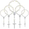 30 pz battesimo rosario perline dito battesimo rosari perle finte per battesimo favori battesimo