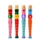 Hot Colorful Wooden Flute Music Instrument Trumpet Buglet Hooter Kids Educational Musical Toys for