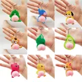 Squeeze Butt Key Ring Fidget Butt Doll Cartoon Mini Keychain Squishy Ball Novelty Gift Car Key Ring