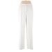 Le Suit Dress Pants - Super Low Rise: Ivory Bottoms - Women's Size 14