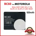 100% Original 850mAh BC60 Battery For Motorola Moto C257 C261 E6 L7 V3x SLVR L7c SLVR L7i U6C W22