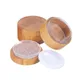 30 ml Empty Loose Powder Container Bamboo Bottle Refillable Makeup Loose Powder Box Case Holder with