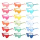 12-48Pcs Wedding Heart Shape Sunglasses Women Fashion Sunglasses Female Tinted Sunglasses Fun Party