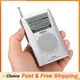 BC-R60 Pocket Radio AM FM Battery Operated Portable Radio With Telescopic Antenna Earphone Jack For