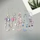 Cute Bear Bow Knot Mobile Rope Keychain Lanyard Phone Beaded Chain Handstring Pendant Wallet Strap