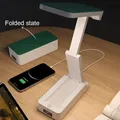 Portable Foldable Lamp With Clock USB Charging Type Fold LED Desk Lamp Energy Saving Rechargeable