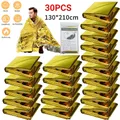 5-30Pc Outdoor Emergency Gold-Sliver Survival Blanket Waterproof First Aid Rescue Curtain Foil