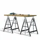 Height-adjustable folding detachable 200KGS iron lift bracket sawhorse support frame woodworking