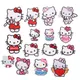 15Pcs Cute KT Cat Hello Kitty For Child Clothes Iron Embroidered Patches For Hat Jeans Sticker Sew