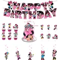 NewDisney Minnie Mickey Mouse Cake Decorations Minnie Party Cake Topper For Kids Birthday Party Baby