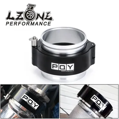 LZONE - Clamp System Assembly Exhaust V-band Clamp Quick Release For 2.5" 63mm OD Exhaust / Intercooler Pipe/Turbo JR-VCE06BK-QY