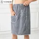 YOMDID Wearable Men Bath Towel Soft Microfiber Bathrobe With Magic Pocket For Adults Gym Beach Sauna