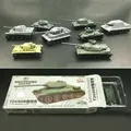 1:144 4D Assembled Tank Model Military German King Tiger Main Thumb Battle Children's Military Tank