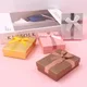 12pcs Cardboard Jewelry Set Bow Gift Box Ring Necklace Bracelets Earring Gift Packaging Boxes With