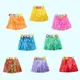 10 Colors Hawaiian Costumes Plastic Fibers Kid Grass Skirts Hula Skirt 30CM Girl Dress Up Hula