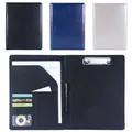 1Pc A4 PU Leather Business Organizer Case Vintage Binder Business Manager Document Pads Office File