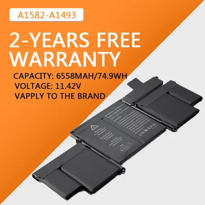 battery For MacBook Pro MacPro 13" A1502 ME865 ME864 MF839 A1493 A1582 Genuine Laptop Battery