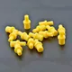 20PCS Syringe silicone soft yellow pumping air hollow joint part rubber connector ciss inkjet