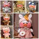 30cm Kawaii Cosplay White Duck Plush Toys Cute Stuffed Duck Lalafanfan Duck Hug Animals Toys Soft