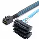 SAS SATA Cable SFF-8643 To 4 SFF-8482 Internal Mini SAS HD to 4 SFF-8482 connector with 15pin Power