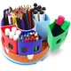 360° Rotating Pen Holder for Kids Desk Organizers and Storage Homeschool Craft Caddy Classroom