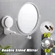 360° Swivel Folding Cosmetic Mirror No Punch Magnifying Mirror Bathroom Mirror Wall Mounted Shaving