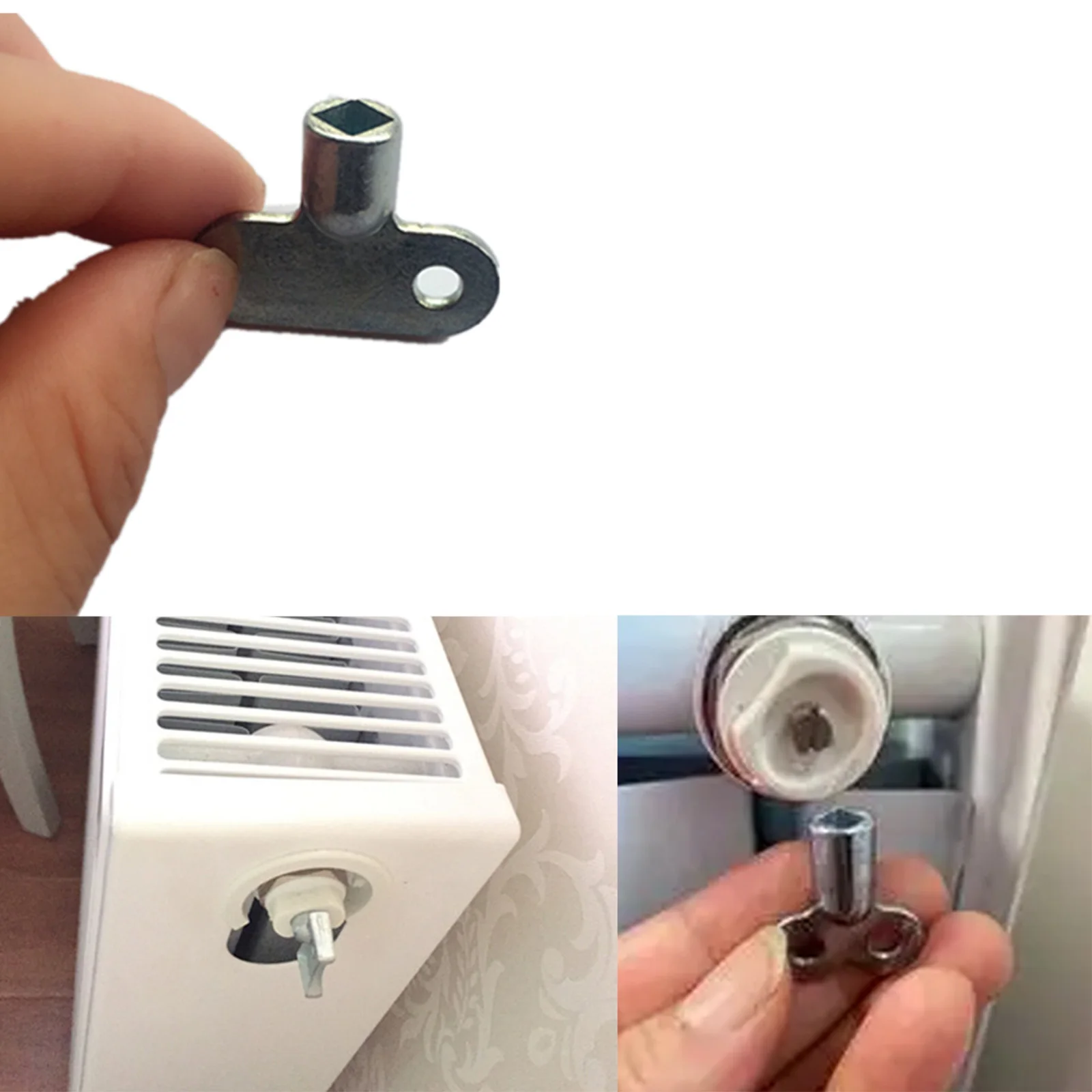 2 pezzi valvola radiatore chiave rubinetto chiave radiatore acqua rubinetto 5 × 5mm presa valvola chiave di blocco speciale in lega di zinco