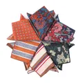 Jacquard Pocket Square For Men Women Striped Chest Towel Hanky Gentlemen kerchief Men's Suits
