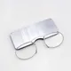 2024 Titanium Mini Reading Glasses Clip Nose Round Optical Glasses With Box Wallet Portable