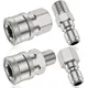 4Pcs Pressure Washer Adapter 5000PSI Stainless Steel Male and Female 1/4 High Pressure Washer Quick