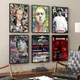 Eminem 8 Mile Hip Hop Rapper Whitepaper Poster Self-adhesive Poster Fancy Wall Sticker for Living