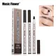 Music Flower Brand 4 Colors Eyebrow Pencil Fine Sketch Liquid Eyebrow Pen Waterproof Tattoo Super