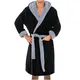 Plush Shower Bathrobe Men Winter Long-Sleeved Clothes Shawl Lengthened Robe Coat Men's Homewear