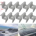 PV End Clamp Module Aluminum Alloy For 35/40mm Mounting Bracket Mounting Rail Photovoltaic Edge