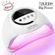 320W Big Power 72LEDs UV LED Lamp for Nails With Four Timer Memory Function Lamp for Gel Polish