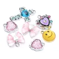 5pcs/lot Smile Butterfly Heart Cross Pendant Alloy Charms For Jewelry Making Diy Bracelet Necklace