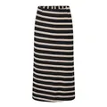 S-5XL Fashion All-match High Waist Fashion Casual Pencil Skirt Striped Thin Skirt Office Women's