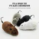 1Pcs Plush Wind-Up Mouse Kids Toy Clockwark Rat Pet Dog Cat Toys Prank Spoof Toy Simulated Furry